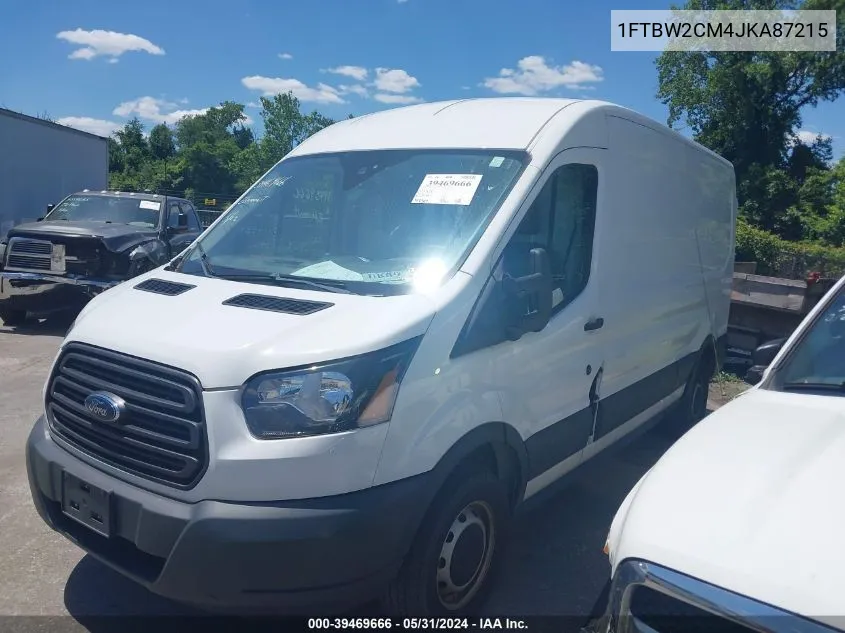 2018 Ford Transit-350 VIN: 1FTBW2CM4JKA87215 Lot: 39469666