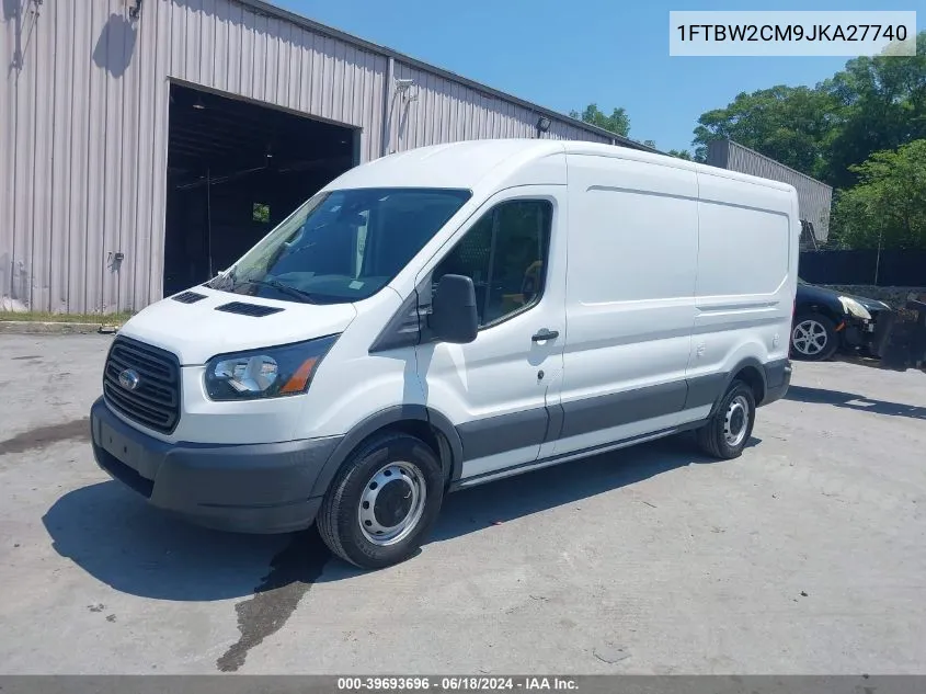 2018 Ford Transit-350 VIN: 1FTBW2CM9JKA27740 Lot: 39693696