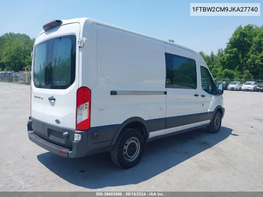 2018 Ford Transit-350 VIN: 1FTBW2CM9JKA27740 Lot: 39693696