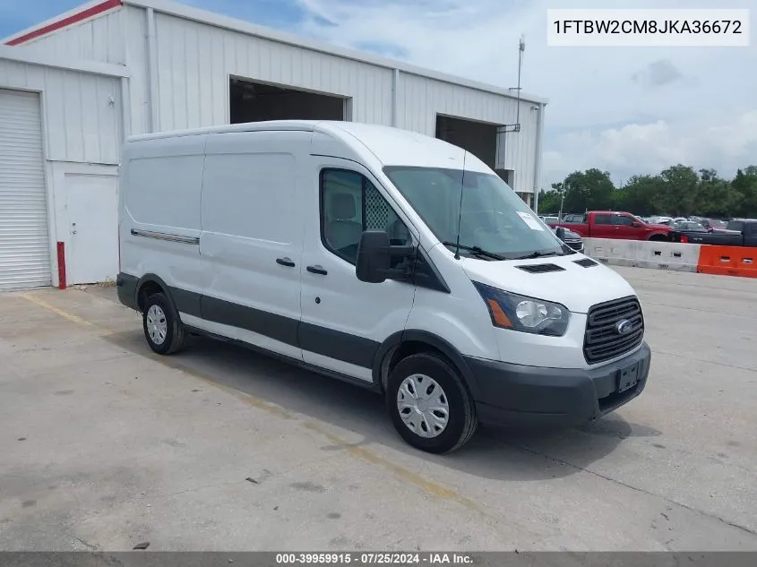 2018 Ford Transit-350 VIN: 1FTBW2CM8JKA36672 Lot: 39959915