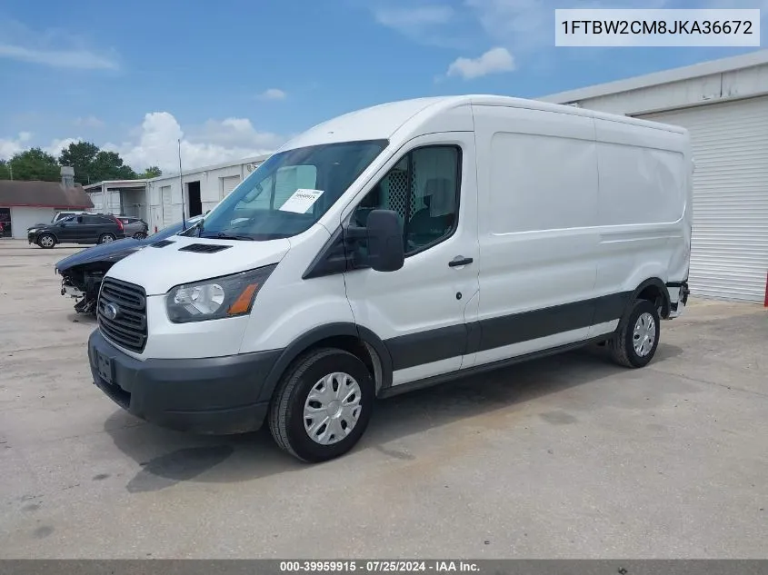 1FTBW2CM8JKA36672 2018 Ford Transit-350