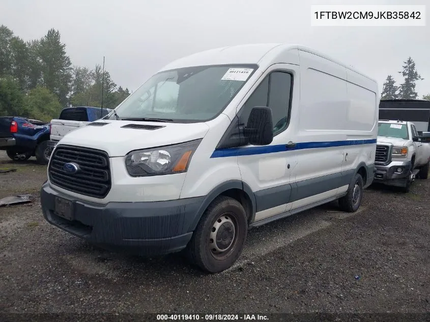 1FTBW2CM9JKB35842 2018 Ford Transit-350