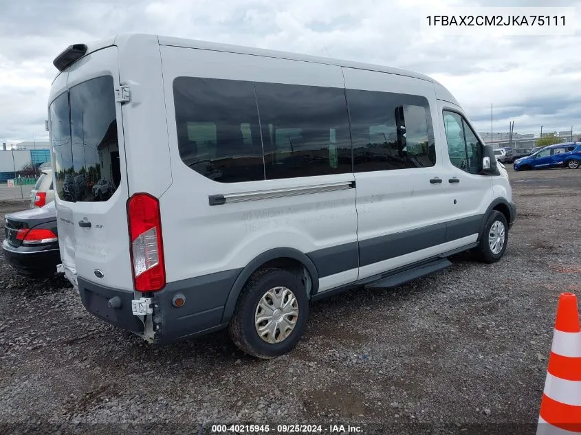 1FBAX2CM2JKA75111 2018 Ford Transit-350 Xlt