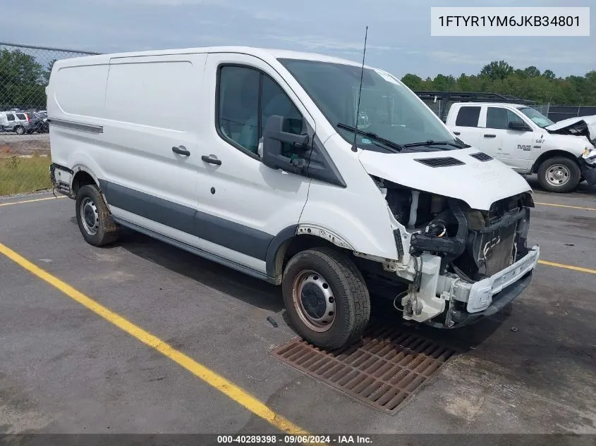 2018 Ford Transit Van Base W/Sliding Pass-Side Cargo Door VIN: 1FTYR1YM6JKB34801 Lot: 40289398