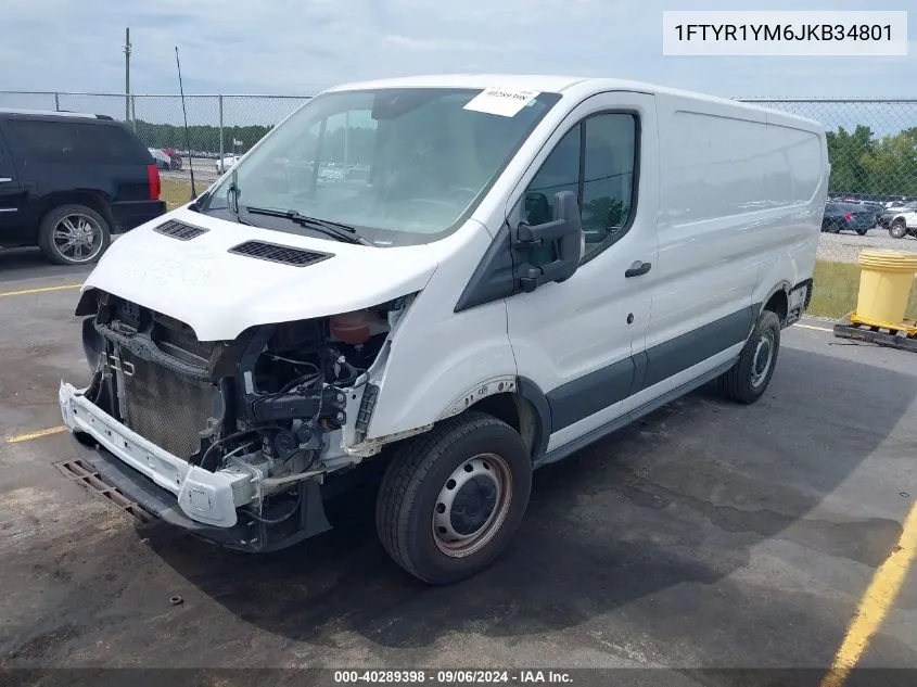 1FTYR1YM6JKB34801 2018 Ford Transit Van Base W/Sliding Pass-Side Cargo Door