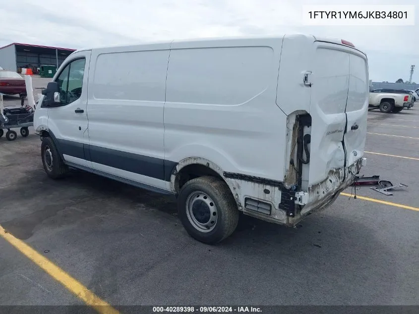 2018 Ford Transit Van Base W/Sliding Pass-Side Cargo Door VIN: 1FTYR1YM6JKB34801 Lot: 40289398