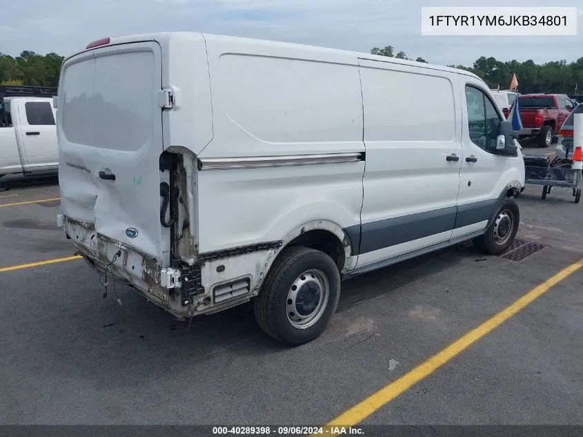 1FTYR1YM6JKB34801 2018 Ford Transit Van Base W/Sliding Pass-Side Cargo Door