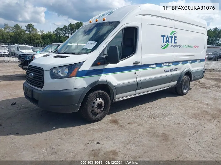 2018 Ford Transit-350 VIN: 1FTBF4XG0JKA31076 Lot: 40319065