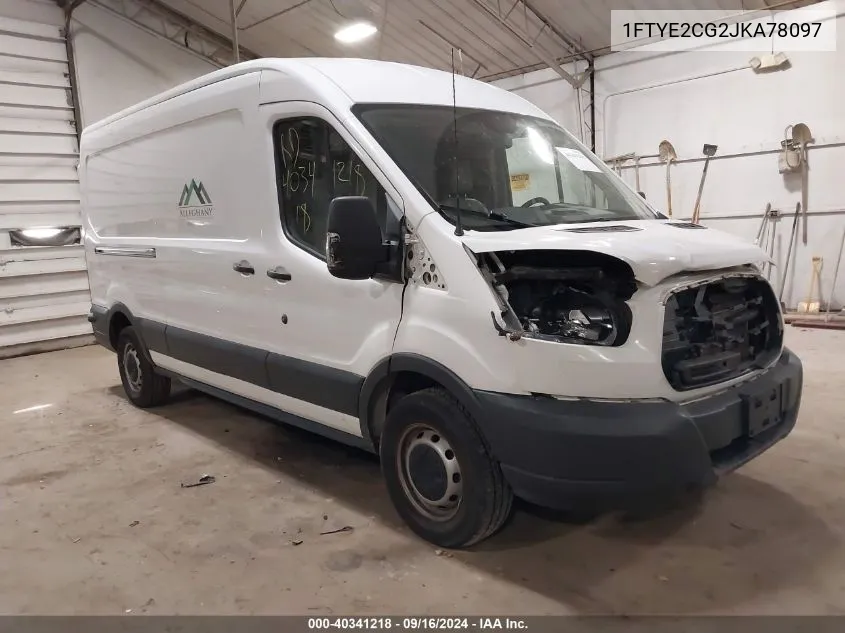 2018 Ford Transit-150 VIN: 1FTYE2CG2JKA78097 Lot: 40341218