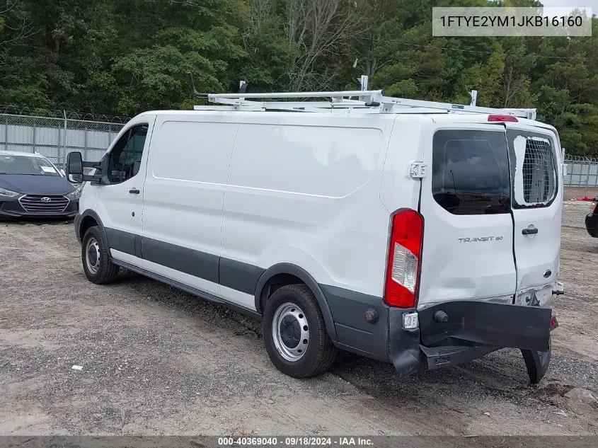 2018 Ford Transit-150 VIN: 1FTYE2YM1JKB16160 Lot: 40369040