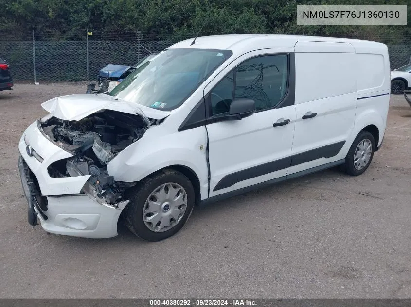 2018 Ford Transit Connect Xlt VIN: NM0LS7F76J1360130 Lot: 40380292