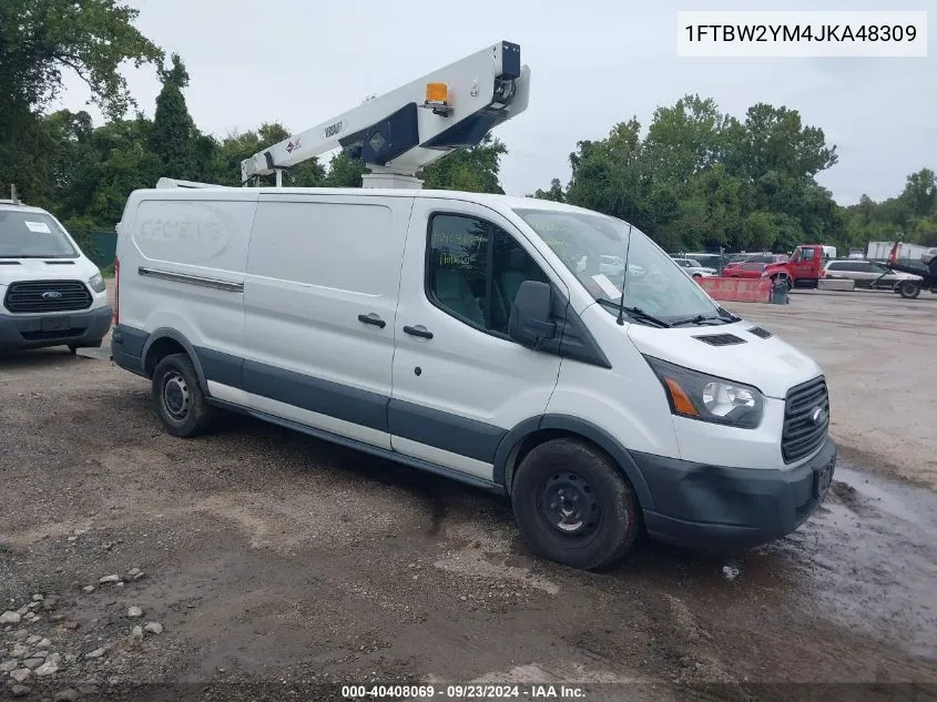 2018 Ford Transit-350 VIN: 1FTBW2YM4JKA48309 Lot: 40408069