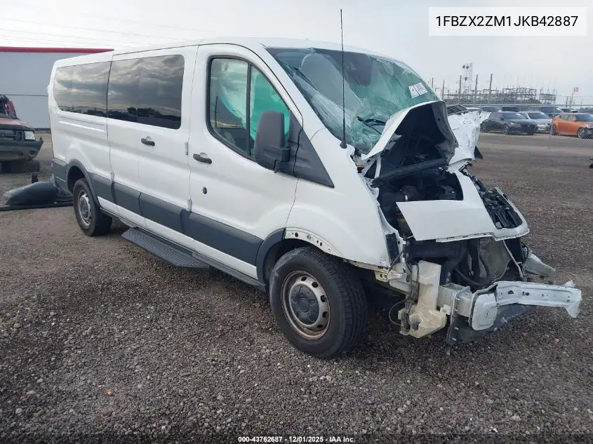 1FBZX2ZM1JKB42887 2018 Ford Transit-350 Xl