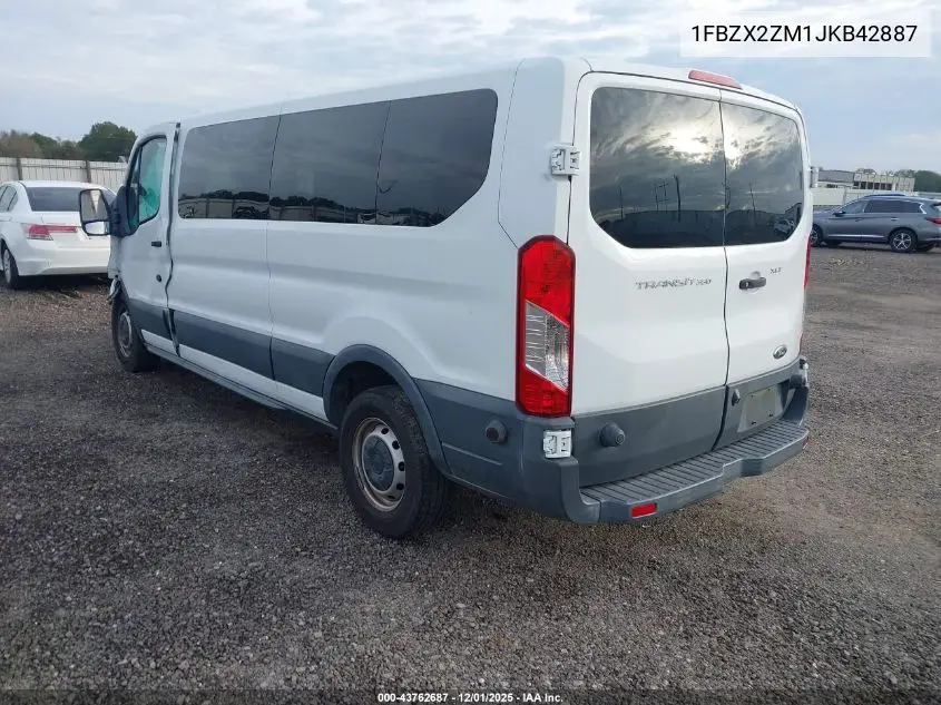 1FBZX2ZM1JKB42887 2018 Ford Transit-350 Xl
