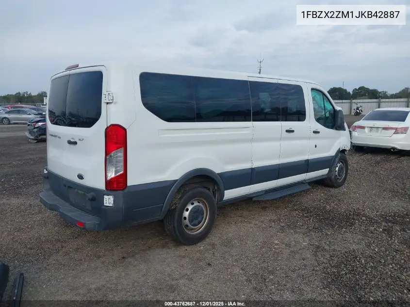 1FBZX2ZM1JKB42887 2018 Ford Transit-350 Xl