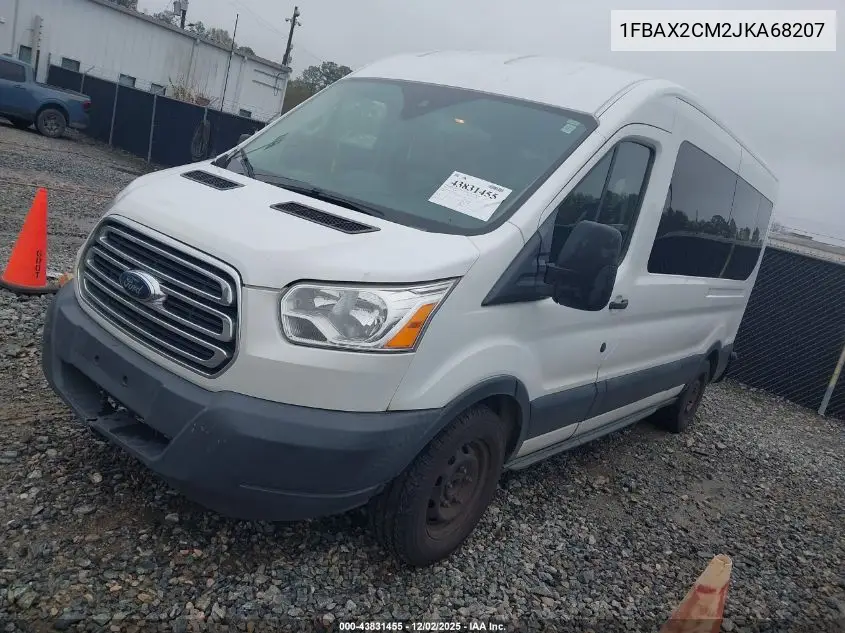 1FBAX2CM2JKA68207 2018 Ford Transit-350 Xlt