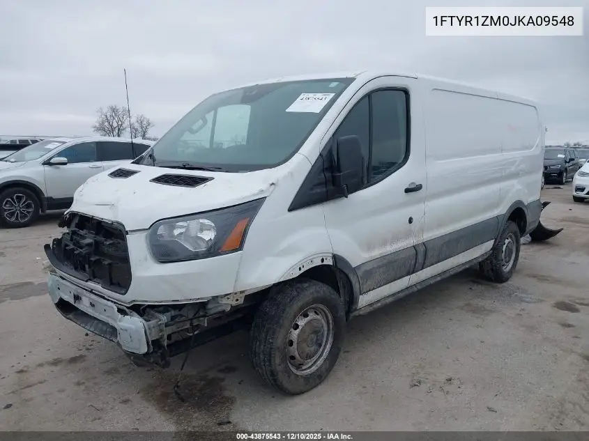 1FTYR1ZM0JKA09548 2018 Ford Transit Van Base W/60/40 Pass-Side Cargo Doors