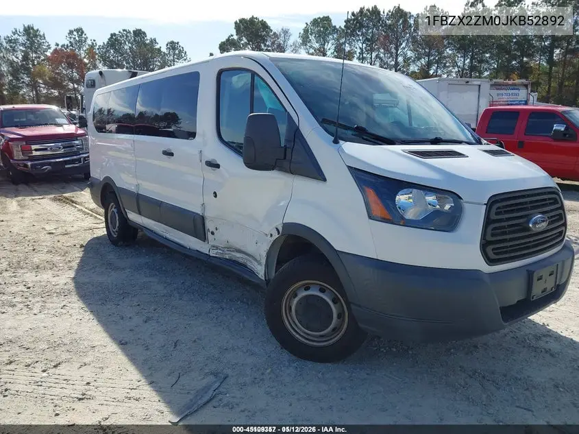 1FBZX2ZM0JKB52892 2018 Ford Transit-350 Xl