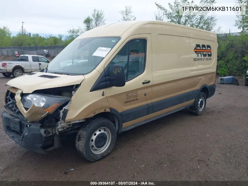 1FTYR2CM6KKB11601 2019 Ford Transit T-250