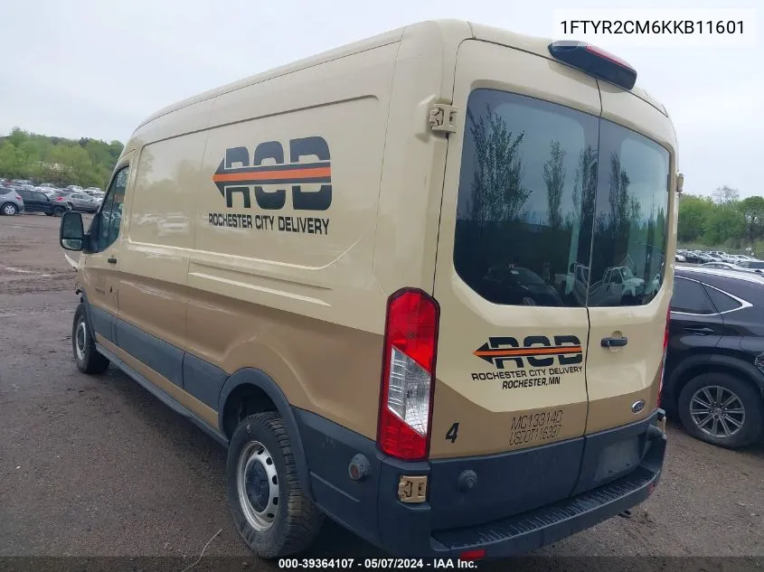 1FTYR2CM6KKB11601 2019 Ford Transit T-250