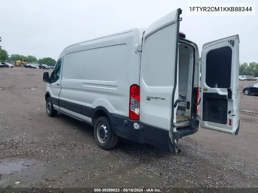 2019 Ford Transit-250 VIN: 1FTYR2CM1KKB88344 Lot: 39399023