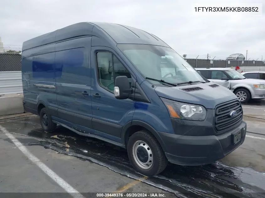 2019 Ford Transit-250 VIN: 1FTYR3XM5KKB08852 Lot: 39449376