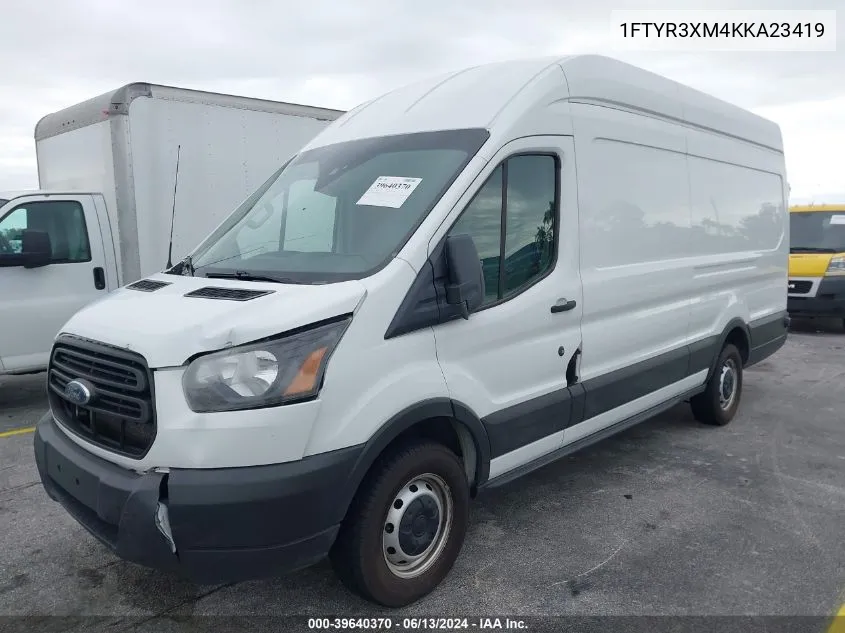 2019 Ford Transit-250 VIN: 1FTYR3XM4KKA23419 Lot: 39640370