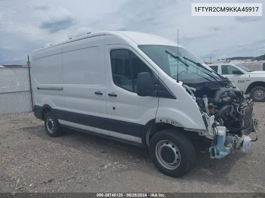 2019 Ford Transit-250 VIN: 1FTYR2CM9KKA45917 Lot: 39745125