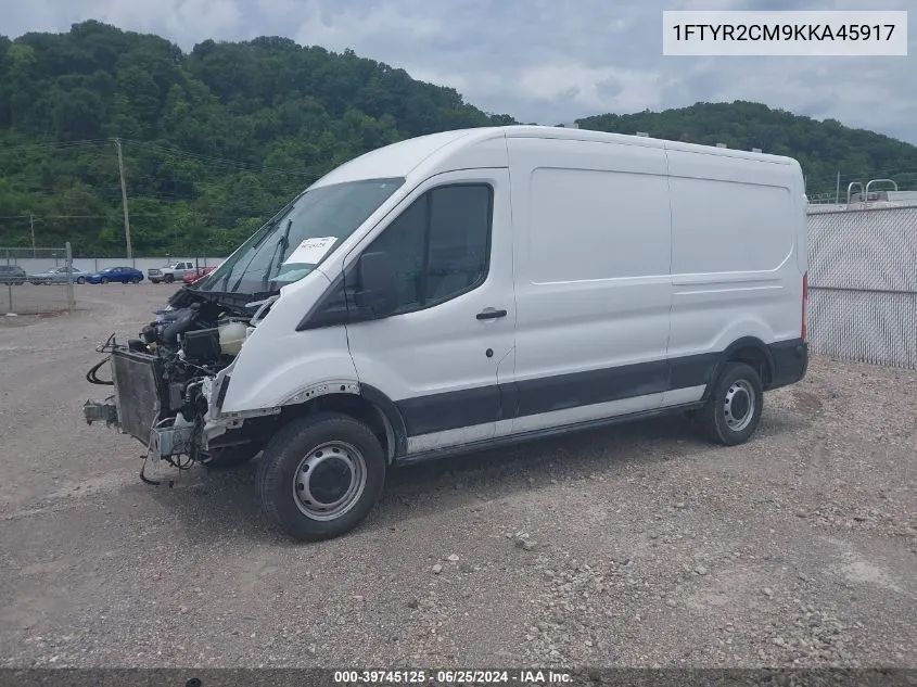 2019 Ford Transit-250 VIN: 1FTYR2CM9KKA45917 Lot: 39745125