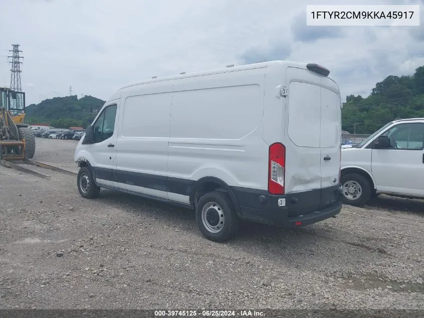 2019 Ford Transit-250 VIN: 1FTYR2CM9KKA45917 Lot: 39745125