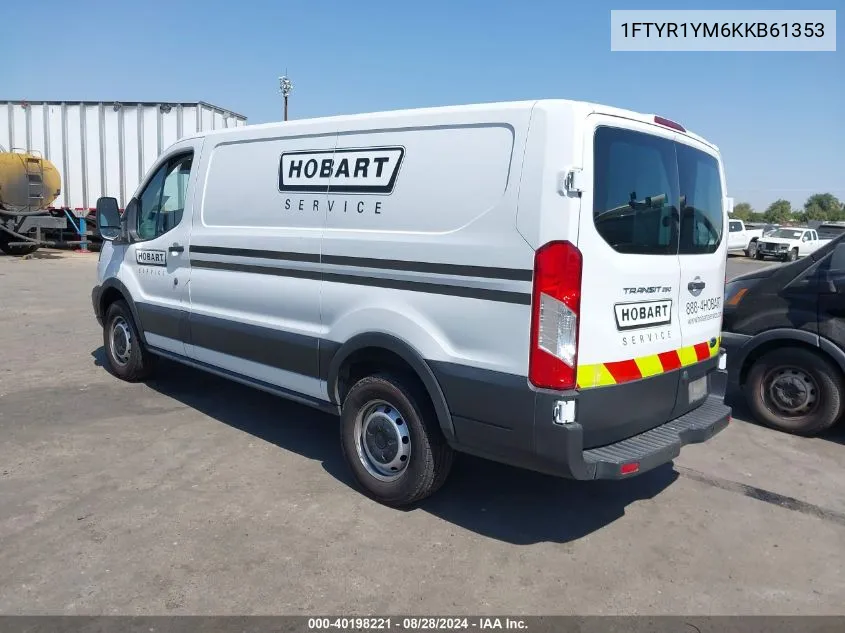 2019 Ford Transit-250 VIN: 1FTYR1YM6KKB61353 Lot: 40198221