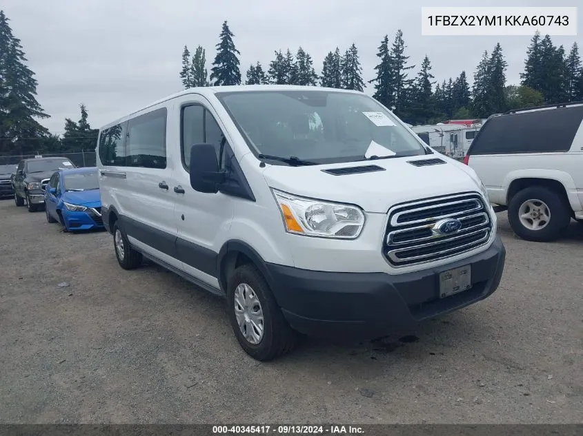 2019 Ford Transit-350 Xlt VIN: 1FBZX2YM1KKA60743 Lot: 40345417