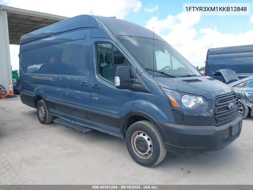 2019 Ford Transit-250 VIN: 1FTYR3XM1KKB12848 Lot: 40351254