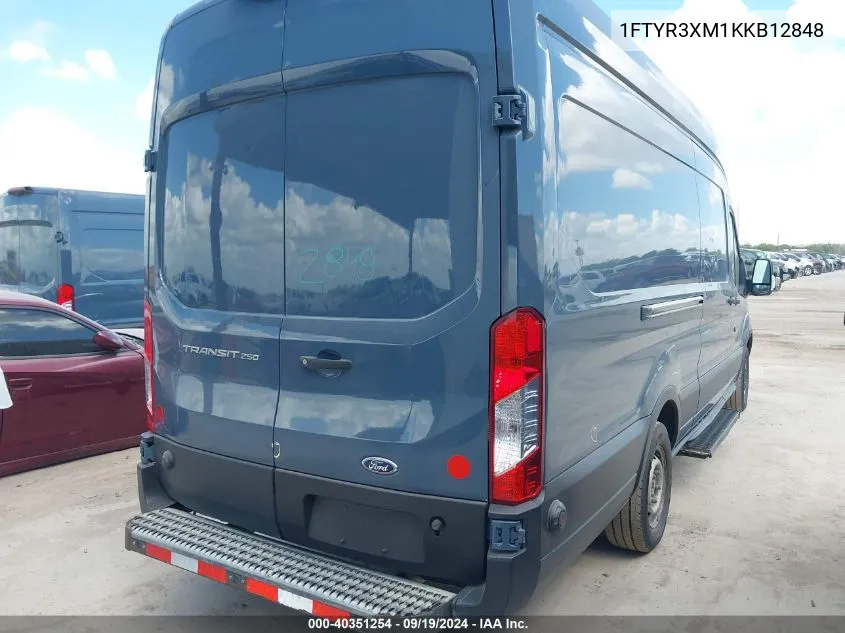 2019 Ford Transit-250 VIN: 1FTYR3XM1KKB12848 Lot: 40351254