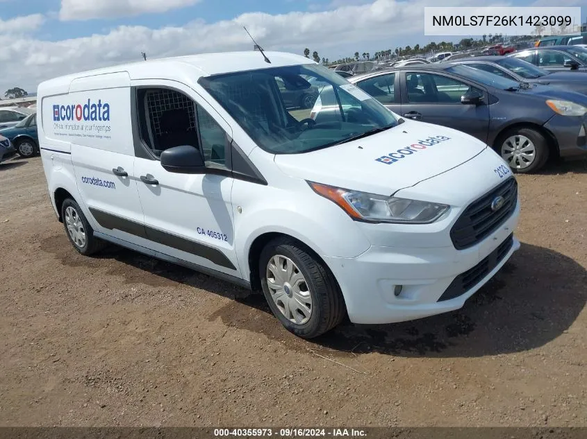 2019 Ford Transit Connect Xlt VIN: NM0LS7F26K1423099 Lot: 40355973