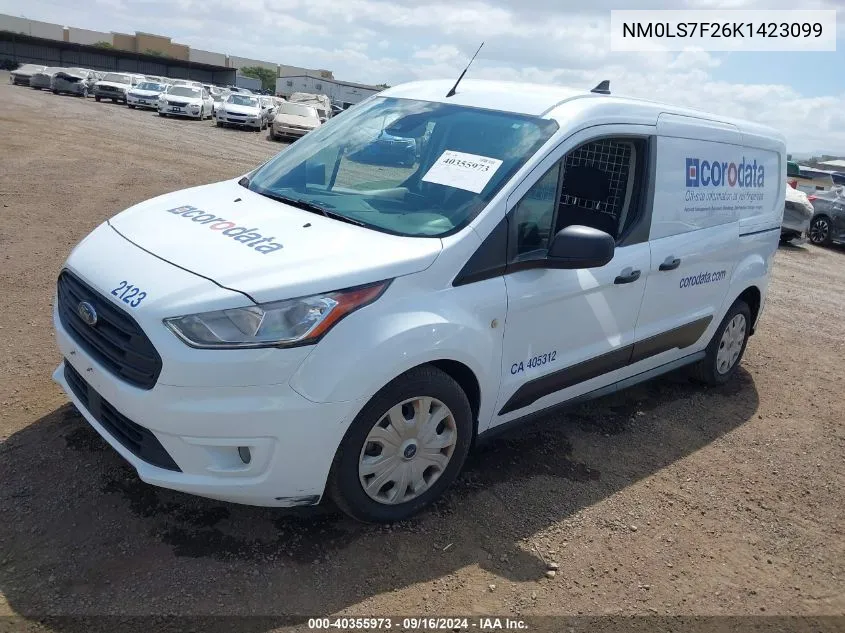 2019 Ford Transit Connect Xlt VIN: NM0LS7F26K1423099 Lot: 40355973