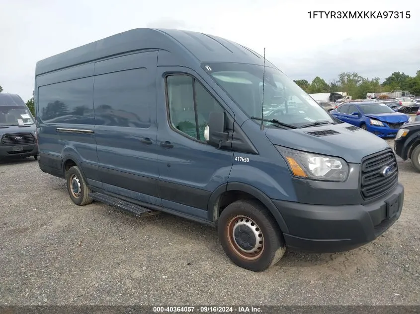 2019 Ford Transit-250 VIN: 1FTYR3XMXKKA97315 Lot: 40364057