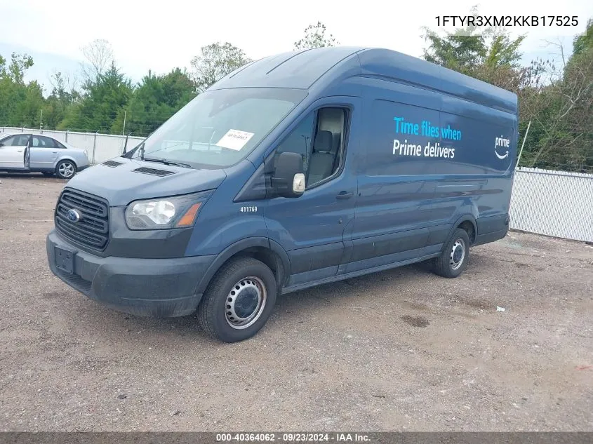 2019 Ford Transit-250 VIN: 1FTYR3XM2KKB17525 Lot: 40364062