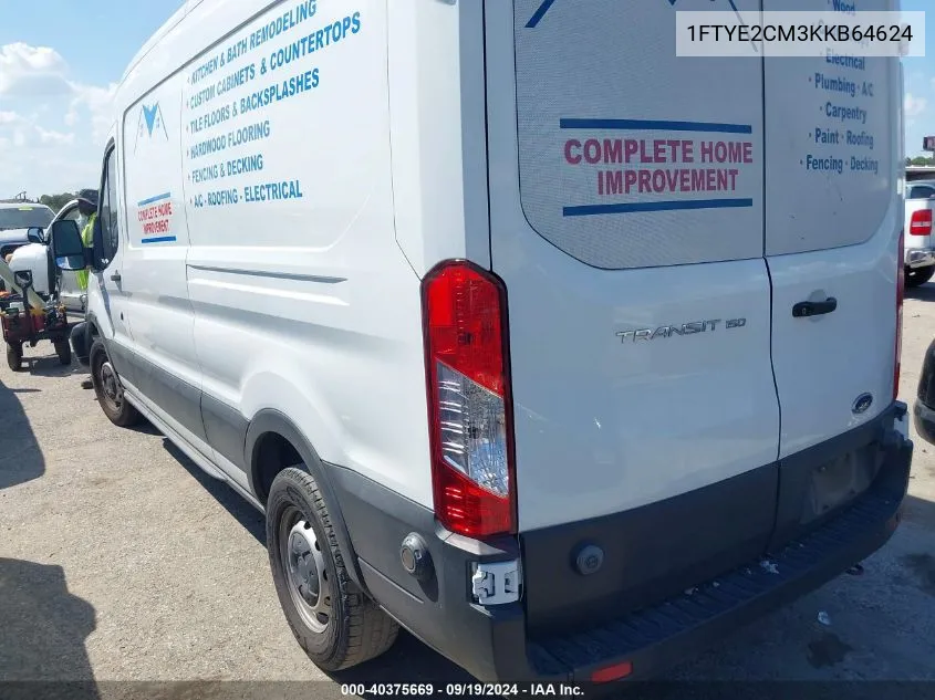 1FTYE2CM3KKB64624 2019 Ford Transit-150