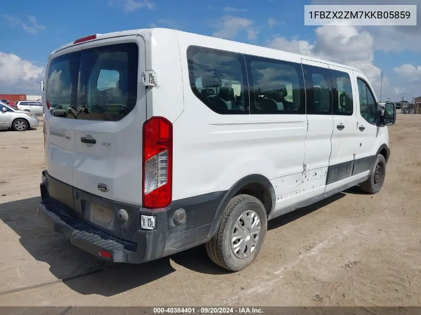 2019 Ford Transit-350 Xlt VIN: 1FBZX2ZM7KKB05859 Lot: 40384401