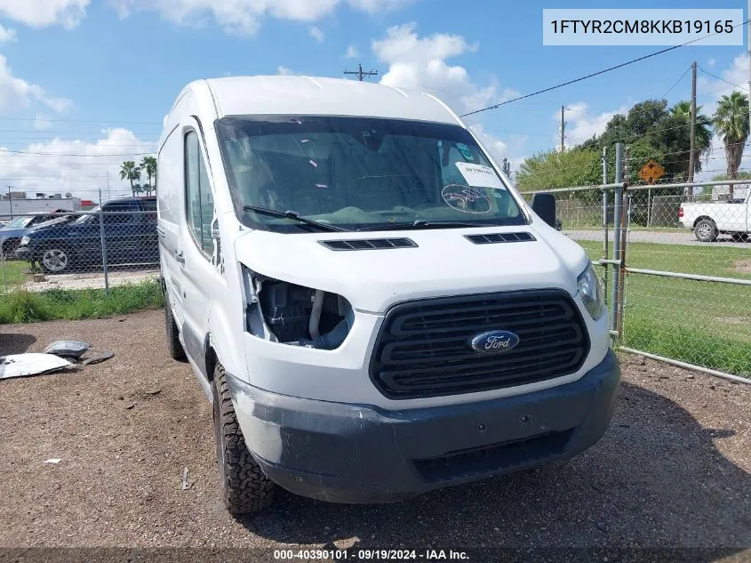 2019 Ford Transit-250 VIN: 1FTYR2CM8KKB19165 Lot: 40390101