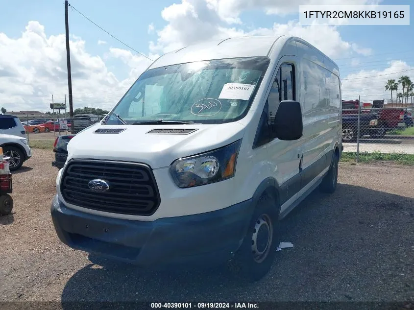 2019 Ford Transit-250 VIN: 1FTYR2CM8KKB19165 Lot: 40390101