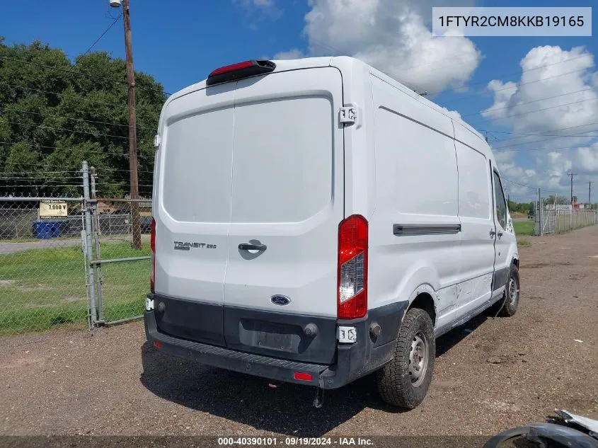 2019 Ford Transit-250 VIN: 1FTYR2CM8KKB19165 Lot: 40390101