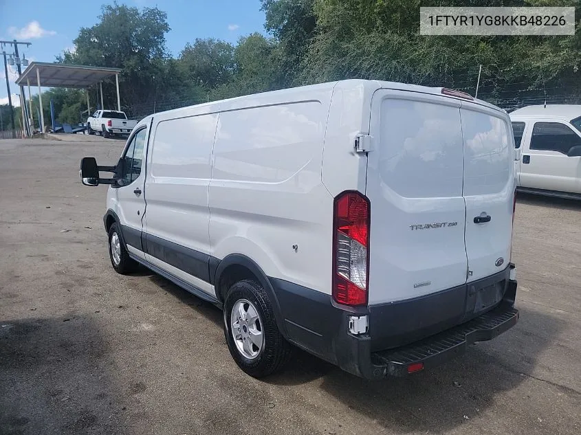 2019 Ford Transit-250 VIN: 1FTYR1YG8KKB48226 Lot: 40443402