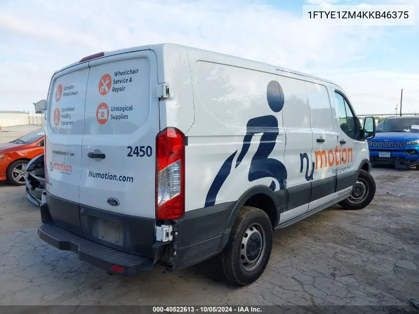 1FTYE1ZM4KKB46375 2019 Ford Transit T-150