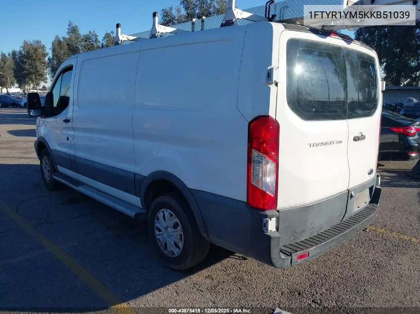1FTYR1YM5KKB51039 2019 Ford Transit-250