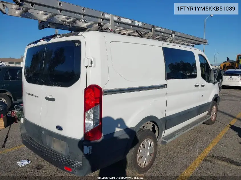 1FTYR1YM5KKB51039 2019 Ford Transit-250