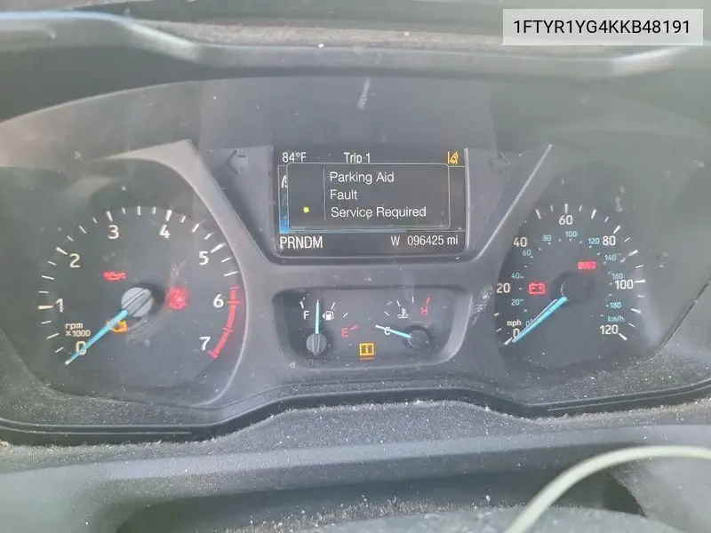 1FTYR1YG4KKB48191 2019 Ford Transit-250