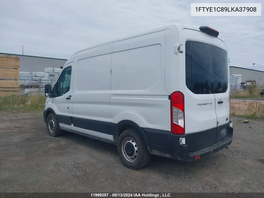 2020 Ford Transit T-150 VIN: 1FTYE1C89LKA37908 Lot: 11999257