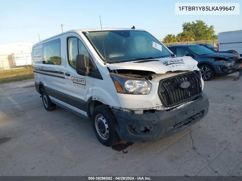 2020 Ford Transit-250 Cargo Van VIN: 1FTBR1Y85LKA99647 Lot: 39296582